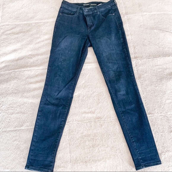 Old Navy Rockstar Jeans Dark Wash Mid Rise Size 10 - Picture 2 of 6